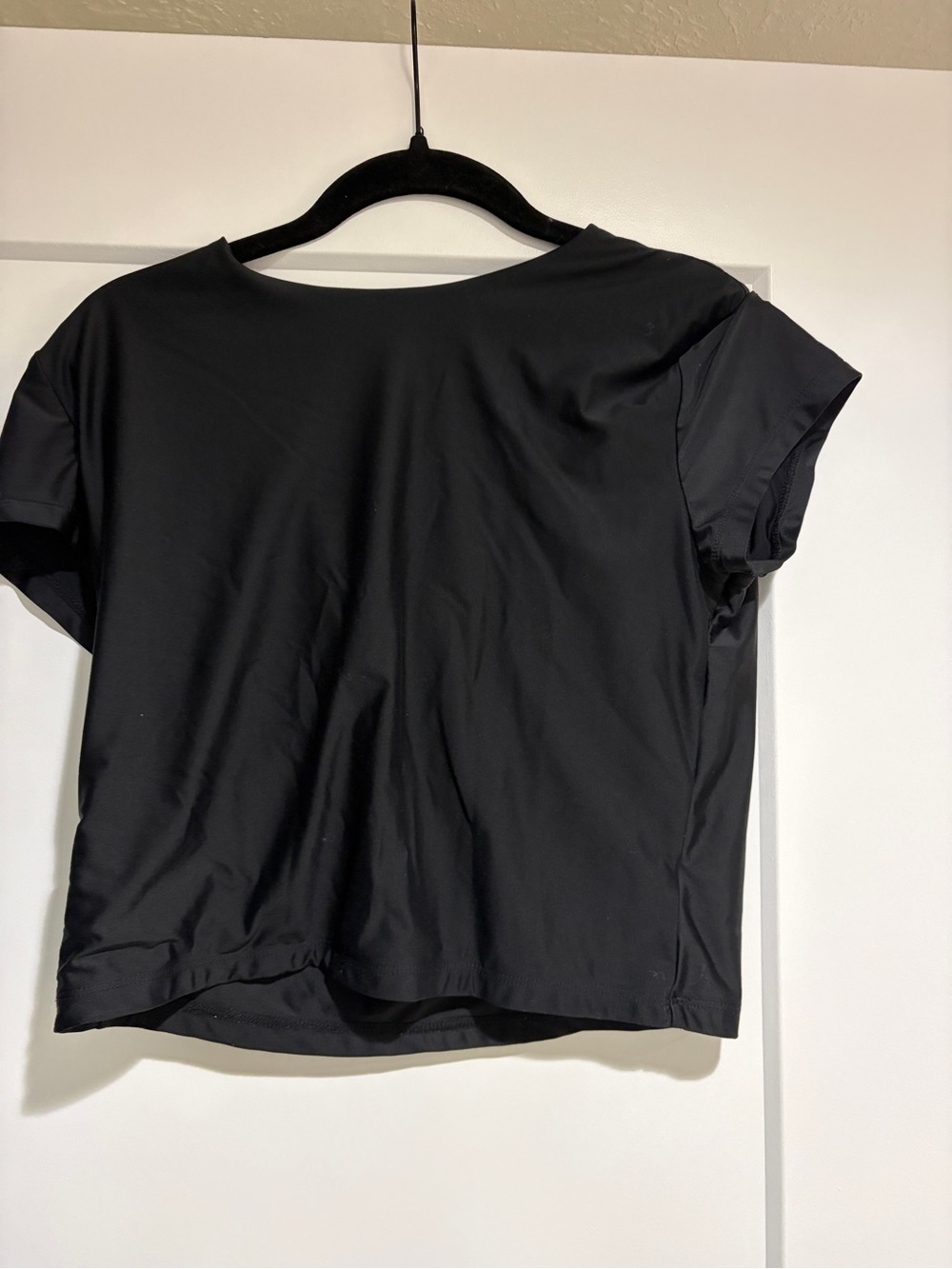 wild fable Black Short Sleeve Boxy Tee